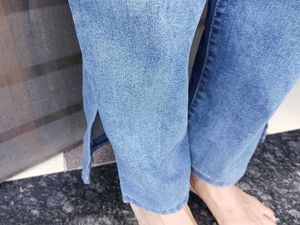 Stylish Blue Denim Jeans for Women straight jean