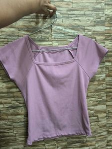 Combo affordable Ribbed Square Neck crop top