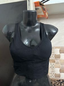 Black Sports Bra Set