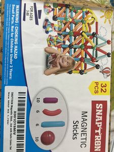 Brand New Magnetic Sticks 32 Pieces