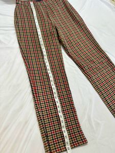 M&amp;S Plaid Winter Trouser