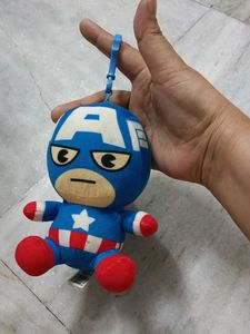 Captain America Plush Keychain Toy