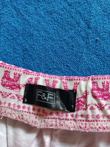 Pink Elephant Print Skirt