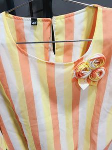Sytlish Top With Designer Sleeves Not Used