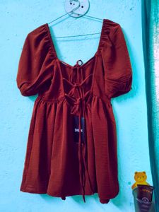 Chic Puff Sleeve Peplum Top