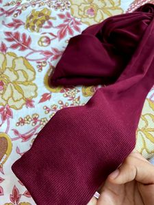 Maroon Off-Shoulder Long Sleeve Top