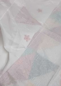 20)Fresh White Pure Cotton Saree