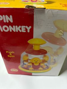 Monkey Push & Spin Toy