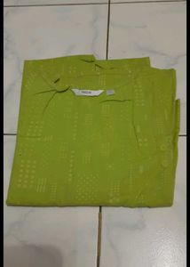 Green Printed Kurta