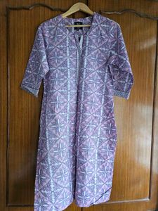 New Lilac Floral Print Kurta