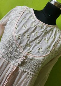 Baby Pink CHIKANKARI