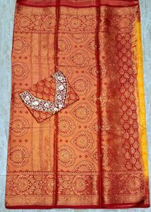Elegant Yellow silk Saree