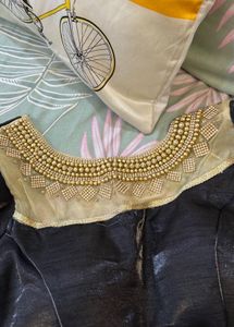 Designer Black Embellished Blouse