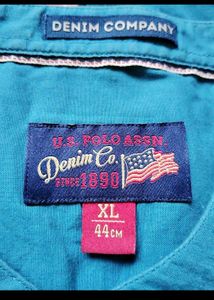 Men's Blue Band Collar Shirt 👔