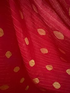 Elegant Red &amp; Gold Dupatta
