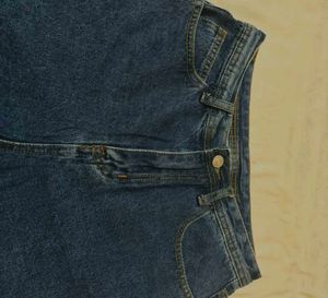 Denim Shorts with Raw Hem