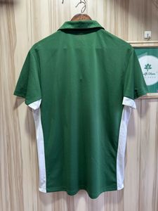 ASICS Green White DriFit Polo T-Shirt