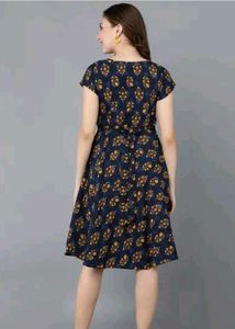 Floral Print Fit &amp; Flare Dress