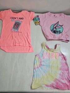 Bundle of 6 girls tshirts: Cute Unicorn &amp; Floral O