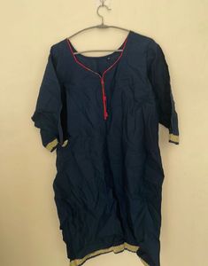 Kurta Salwar Set Elegant Navy Blue