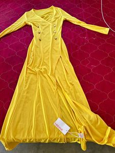 Vibrant Yellow Maxi Dress