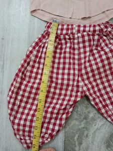 Cute Gingham Pants and Top Set