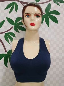 (910)Navy Blue Sports Bra