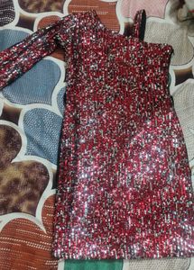 Sparkly Red Party Dress
