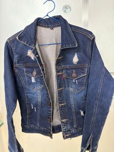Stylish Ripped Denim Jacket
