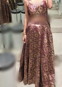 Elegant Brocade Lehenga Choli Set XSmall Size