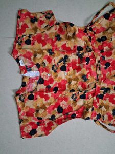 Chic Floral Print Fit &amp; Flare Dress