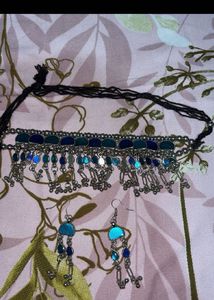 Bohemian Choker Necklace & Earrings Set