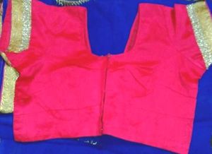 Synthetic Saree With Blouse