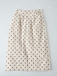 Cute Polka Dot Midi Skirt