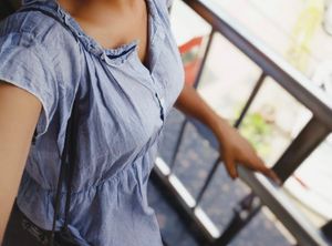 Light Blue Casual Button-Up Dress