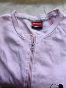 Pink Zip-Up Sweatshirt