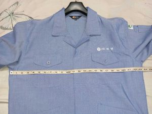 PAVV Men's Blue Work  jacket Shirt
