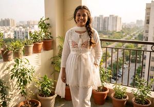 Embroidery White Top