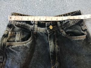 Washed Denim Cutoff Shorts