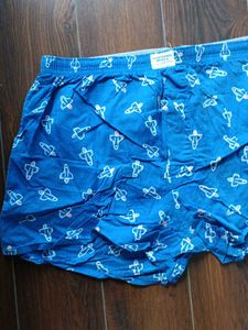 Men's Blue Rocket Print Boxers