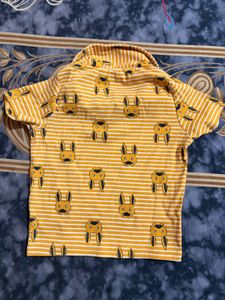Cute Yellow Bunny Polo Shirt