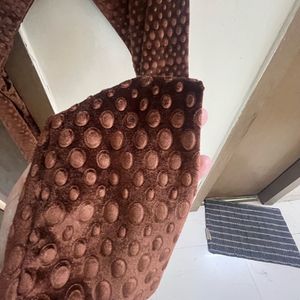 Brown Velvet Polka Dot Leggings