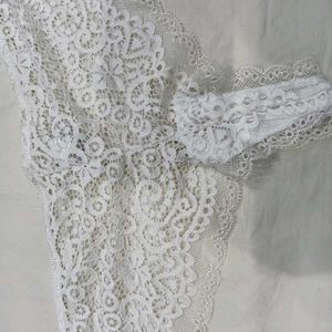 🪔 White Lace Briefs