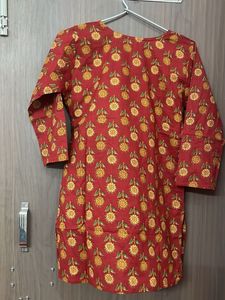 New pure cotton Beautiful  short  Kurti