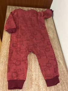 Carter - Fleece Romper - Maroon