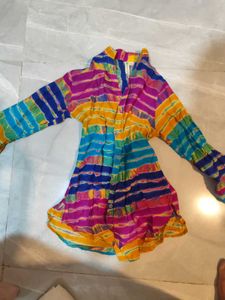 Vibrant Tie-Dye multicolored top
