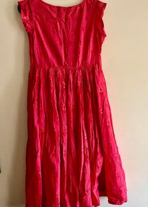 Elegant Pink Ethnic Gown