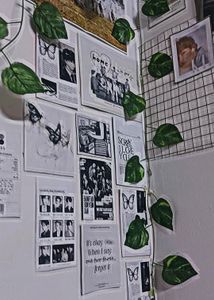 Random Black BTS Wall Posters🪼⋆.ೃ࿔*:･