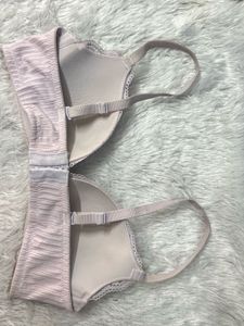 Lightly Padded Lace Trim Bra