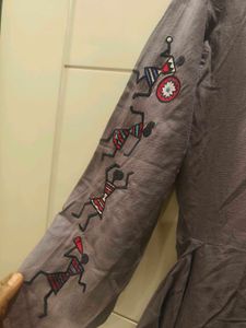 pure cotton new kurti with hand embroidery